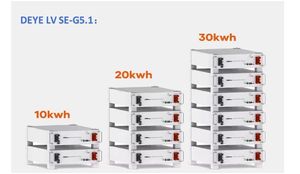 Deye LifePo4 pil SE-G5.1 PRO-B 51.2V Home 5.12Khw lityum güneş enerjisi pil ev uygulama için - Product Image 4