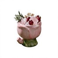 Diffuseur d'ambiance pour chambre à coucher, fleurs séchées, cristal rose, sans flamme, air frais, aromathérapie, tulipe, coffret cadeau, huile essentielle, parfum, 30-60 jours
