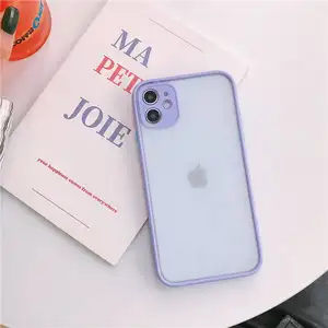 Coque de téléphone portable mat translucide à la mode coque arrière en TPU pour Huawei nova 6 SE 7i P40 lite E Mate 30 Pro P30