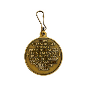 Plaque d'identification en métal Saint-François avec logo « Bénisse et protège mon animal de compagnie » - Product Image 3