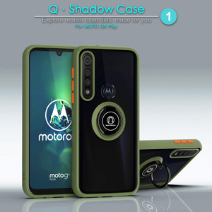 Venta al por mayor de TPU suave soporte de coche funda de teléfono móvil Color PC cubierta móvil anillo Kickstand para <span class=keywords><strong>Motorola</strong></span> G8Play/<span class=keywords><strong>One</strong></span> <span class=keywords><strong>Macro</strong></span> G8 Plus - Product Image 4