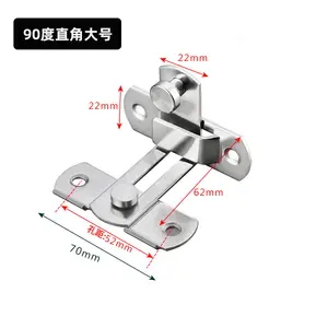 Hasp chốt cửa trượt khóa cửa an ninh thép không gỉ cửa sổ Tủ Ngăn Kéo chốt đồ nội thất phụ kiện phòng tắm phù hợp khóa phòng