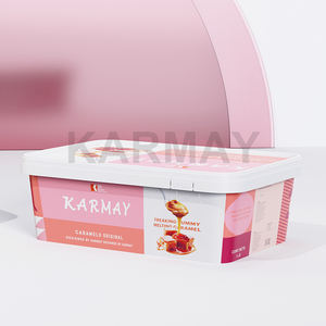 Eco-friendly Frozen Rectangular Iml 1000ml Tamper Evident <b>White</b> Butter Packaging Plastic <b>Box</b> <b>with</b> <b>Lid</b> - Product Image 3