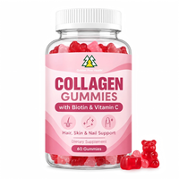 Marine Collagen Gummies with Biotin and Vitamin C Adult Dietary Supplement 60 Count Hair Skin Nail Support