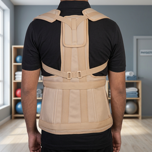 Excellent Quality Taylor <b>Brace</b> Skin Lumbar Support Elastic Durable Orthopedic <b>Back</b> <b>Brace</b> Hook Loop Closure for Patient Comfort - Product Image 1