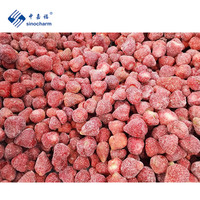 Sinocharm Produk Bintang 4 Stroberi Beku Manis 10kg Grosir IQF Stroberi Utuh untuk Selai Buah Dari Cina