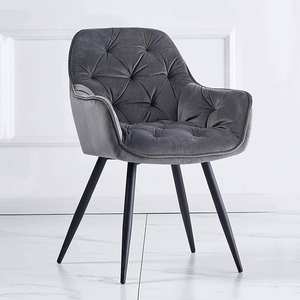 Nordic Luxury Design Restaurant Home Kitchen Upholstery Soft Fabric <b>Velvet</b> <b>Chair</b> for <b>Dining</b> Room - Product Image 1