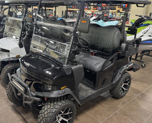 Electric <b>Golf</b> Cart 4 Wheels 4 Seater Black Modern Off Road Utility Vehicle Double Motor 400W Durable - Product Image 2