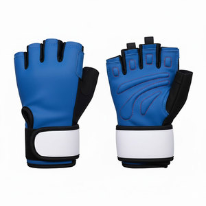 Guantes de Fitness para Hombre, Estilo Único, para Levantamiento de Pesas, Alta Calidad, Transpirables, Medios Dedos Descubiertos, Poliéster, Fabricación Directa de Fábrica - Product Image 1