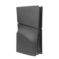 Laudtec Sjk936 coque de protection en fibre de carbone Texture autocollant d'eau coque de remplacement pour Version CD-ROM pour PS5 Slim Game