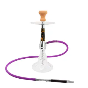 Aluminum alloy germany hookah with 1 hooker smoking pipe