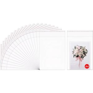Bolsas Transparentes para Ropa 11x14, Paquete de 200, Bolsas de Celofán Autoadhesivas, Bolsas de Plástico OPP de 1 mil, para Ropa, Camisetas, Regalos, 11 Tamaños - Product Image 1