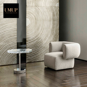 Chaise nordique <span class=keywords><strong>en</strong></span> tissu <span class=keywords><strong>de</strong></span> laine <span class=keywords><strong>Fauteuil</strong></span> hôtel <span class=keywords><strong>de</strong></span> luxe canapé monoplace moderne chaises longues <span class=keywords><strong>en</strong></span> fausse <span class=keywords><strong>peau</strong></span> <span class=keywords><strong>de</strong></span> <span class=keywords><strong>mouton</strong></span> - Product Image 3
