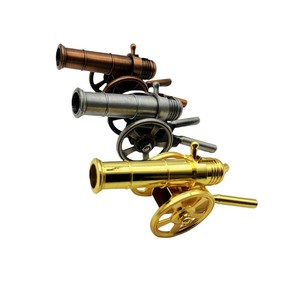 Modelo de Cañón Italiano de Aleación Vintage, Decoración de Metal, Artesanía Metálica, Juguetes para Niños - Product Image 2