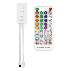 Direccionsabel-mando a distancia RGBW UCS2904 con micrófono incorporado SP617E, temporizador de modo de música para RGB + luces LED blancas