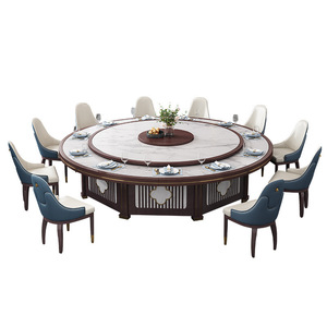 Điện rắn gỗ hiện đại vòng bàn ăn 2-người Câu Lạc Bộ đá tấm vô hình tự động lẩu bảng phòng riêng - Product Image 5