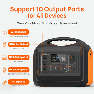 Souop Cung cấp LiFePO4 Pin ngân hàng phí 2000W tragbare Powerstation di động năng lượng mặt trời Máy phát điện 1800W Trạm điện cầm tay - Product Image 2