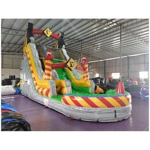 Château gonflable commercial à toboggan aquatique de construction, à une voie, prix usine, pour fêtes d'enfants, <span class=keywords><strong>avec</strong></span> <span class=keywords><strong>piscine</strong></span> géante, à vendre - Product Image 4