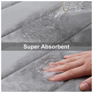 (Chakme) Alfombra de área suave Servicio de logotipo Baño Ducha Antideslizante Base de PVC Baño de espuma viscoelástica Mate - Product Image 4