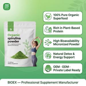 Poudre d'extrait de spiruline bio Biolex à haute biodisponibilité, soutien bien-être alcalin, vente en gros, marque privée, OEM - Product Image 2