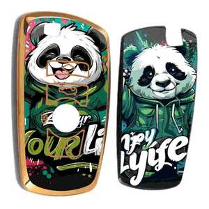 ตัวป้องกันกุญแจรถสติกเกอร์รูปแพนด้า huanyue-ปรับแต่งตามต้องการสำหรับ BMW, BYD, Roewe และ Chery กุญแจรถ - Product Image 1