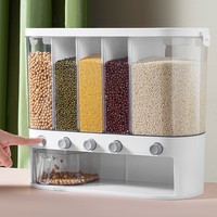 GREENSIDE Conteneur de stockage de riz moderne de qualité alimentaire pour la maison, boîte de rangement de céréales en plastique scellée, anti-insectes et anti-humidité
