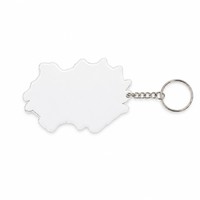 Porte-clés photo numérique en acrylique, fournisseur d'usine OEM en gros, faible MOQ, pendentif porte-clés personnalisé avec motif de dessin animé, impression numérique pour