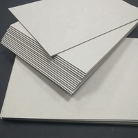Carton rigide gris de 0,75 mm à 4 mm, fourni par une usine chinoise, pour reliure de livres, emballage et carton de boîte