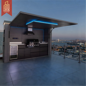 Stainless Steel Cabinet Electric Door Garden Patio Backyard Storage Shed Outdoor Kitchen - Product Image 1