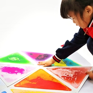 Juguetes autistas almohadilla para bebés reptiles jardín de infantes almohadilla inteligente 3D azulejos de líquido sensorial - Product Image 1