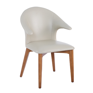 Cadeira de Jantar Minimalista de Luxo Leve para Casa, Cadeira Estofada Moderna para Restaurante, Cadeira de Negociação em Aço Carbono para Hotel - Product Image 1