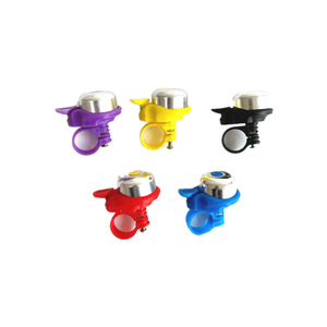 Mini Timbre de Bicicleta, Timbre de Pulgar de Aluminio y Plástico, Sonido Fuerte, Negro, Rojo, Azul, Morado, Amarillo, con Brillantina, Bocina para Bicicleta - Product Image 2