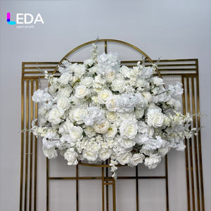 Boule de fleurs artificielle LEDA personnalisée de 80 cm pour mariage, arrangement floral pour décoration et fournitures de mariage - Product Image 3