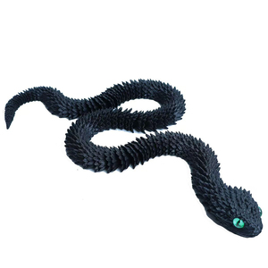 Serpent imprimé en 3D flexible, jouet anti-stress en forme d'animal, cadeaux de Noël, décorations d'Halloween, intérieur/extérieur - Product Image 2
