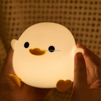 Nouvelle Lampe de Table LED Moderne pour Enfants, Lampe de Nuit USB en Silicone en Forme de Canard, Veilleuse LED pour Bébé, Idéale pour la Chambre d'Enfant, le Salon et la Décoration de Chambre