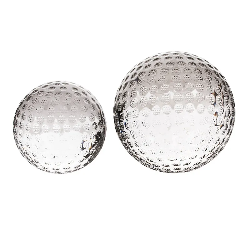 50mm hete verkoop voorraad glazen golfbal voor clublid nieuwe jaar geschenken