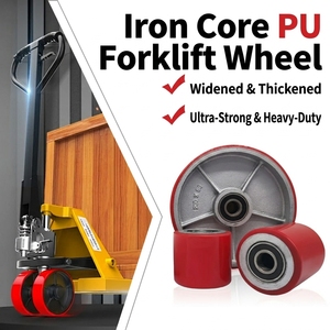 <span class=keywords><strong>Roue</strong></span> de <span class=keywords><strong>transpalette</strong></span> manuelle en fonte de PU massif <span class=keywords><strong>80x60</strong></span> de haute qualité à faible coût - Product Image 5