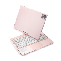 Nouveau clavier sans fil rétroéclairé par LED pliable pour iPad avec pavé tactile, rétroéclairage RVB pleine taille, rotation à 360 degrés