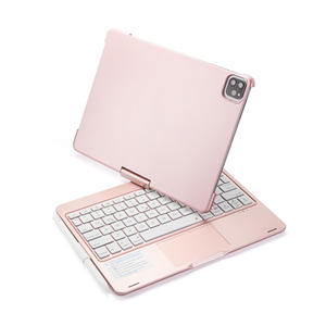 Nuova Tastiera Wireless Pieghevole con Retroilluminazione LED per <span class=keywords><strong>iPad</strong></span>, Touchpad, Retroilluminazione RGB a Grandezza Naturale, Rotazione a 360 Gradi - Product Image 6