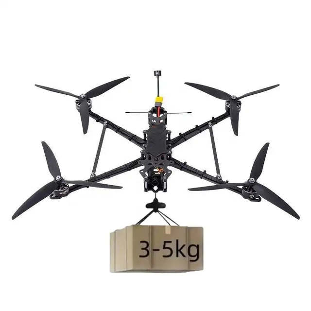 10-Inch FPV Commercial Drone 15-20km Flight Distance 30 Minutes Flight Time 3.5-5kg Payload Capacity GPS Positioning Function