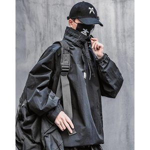 FOXA เสื้อแจ็คเก็ตกันลมสไตล์เทคแวร์ของญี่ปุ่นสำหรับผู้ชาย 340 กรัม เสื้อผ้ากันลมสำหรับกิจกรรมกลางแจ้ง - Product Image 3