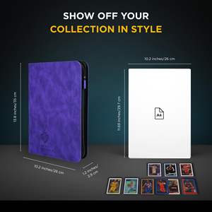 Classeur de qualité supérieure à 9 poches avec fermeture à glissière pour 504 cartes Pochettes à chargement latéral pour les jeux de cartes à collectionner TCG <span class=keywords><strong>Exo</strong></span>-Tec Album Material - Product Image 4