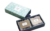 Boîte cadeau de luxe biodégradable en carton ondulé avec revêtement UV, gaufrage, design de dossier, boîte à thé personnalisée, emballage pour savons et perruques, pelliculage brillant
