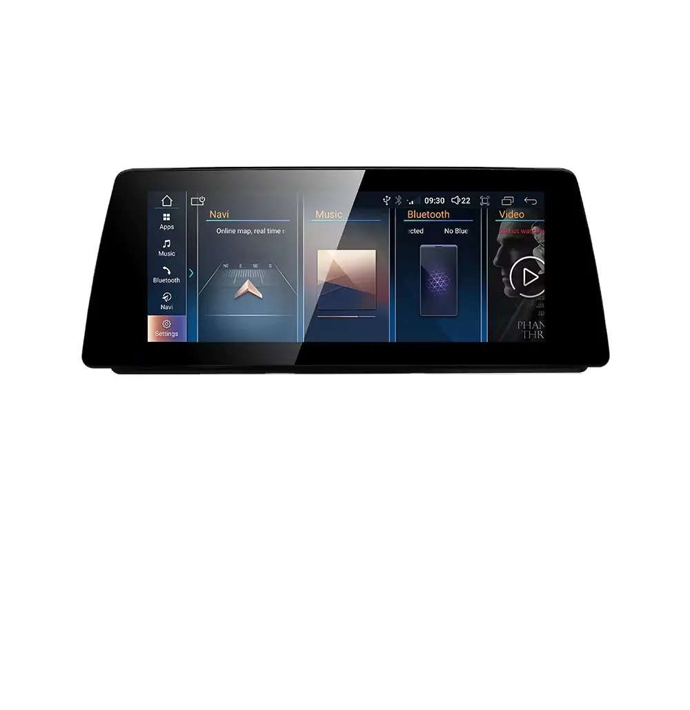 RHD 12.3 "Android 12 pemutar Radio mobil, Wifi, CarPlay nirkabel, navigasi Video GPS mobil untuk BMW E90 E91 E92, tanpa layar
