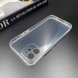 Pour iPhone 12 Shell De Téléphone Couverture De Téléphone Mobile 2mm Transparent Souple TPU Résistant Aux Chutes - Product Image 5