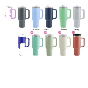 Bouteille d'eau isotherme à double paroi en silicone et acier inoxydable de 40 oz avec poignée, personnalisable avec logo, facile à transporter pour l'extérieur - Product Image 6