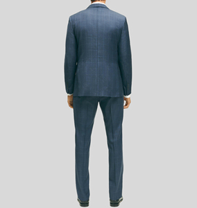 Chaqueta de <span class=keywords><strong>2</strong></span> piezas para hombre Blazer Pant Checker Slim Fit Regular Fit Suit <span class=keywords><strong>Prom</strong></span> Groomsman Trajes DE BODA Set para hombres - Product Image 2