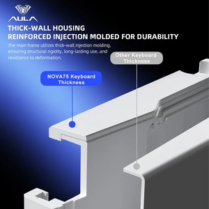 Nova75 Özel %75 Mekanik Klavye Üç Modlu 2.4G Kablosuz Gasket Klavye Çok Katmanlı Ses Yalıtımlı RGB - Product Image 5