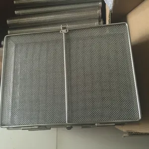 304 Stainless Steel Medical Disinfection Cleaning Storage Mesh Basket Support Customization