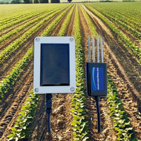 Système de surveillance du sol sans fil alimenté par l'énergie solaire Thingsend LoRa pour l'agriculture en extérieur 8-en-1 NPK EC Salinité Température Humidité